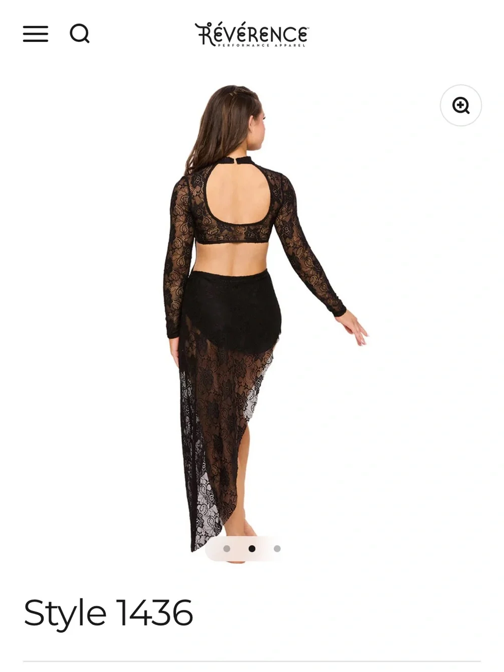 Reverence 1436 Dance Costume - Steel Blue MA